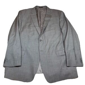 Tollegno 1900 Wool Blazer Men's 50L Grey Tight Pattern GUC Made In USA